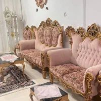 مبل ۹نفره سلطنتی چوب و گنجه