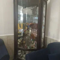 بوفه و ساعت ایستاده در حد نو|بوفه، ویترین، کنسول|سیرجان, |دیوار