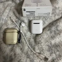 کیس ایرپاد نسل ۲ اورجینال اپل air pod 2 با کابل