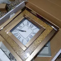 ساعت دیواری طلایی آینه ای|ساعت دیواری و تزئینی|شاهین‌شهر, پاسداران|دیوار