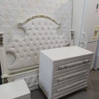 تخت خواب دو نفره و یک نفره سرویس همراه با تشک