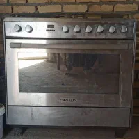 اجاق گاز فر دار دیجیتالی تمام استیل اسنوا