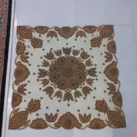 رومیزی، تمام  منجق وملیله کارشده