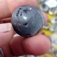 مهره درشت جزع نشان دار|کلکسیون اشیاء عتیقه|هشتگرد, شهرک ریحانه|دیوار