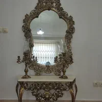 آینه و شمعدان برنز اصل