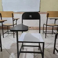 صندلی دانش آموزی کاملا نو فلزی و چوبی