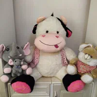 ۴تا عروسک گاو سایز بزرگ کاملا نو مناسب سیسمونی|اسباببازی بچه|پردیس, فاز ۸|دیوار