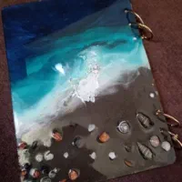 دفتر رزینی طرح دریا دست ساز