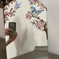 نقاشی روی آینه و پارچه|تابلو، نقاشی، عکس|تهران, امیریه|دیوار