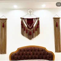 دیوارکوب مکرومه