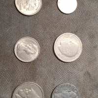 شش عدد سکه خارجی قدیمی