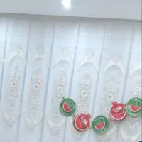پرده پذیرایی گل مخمل برحسته