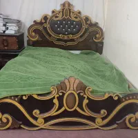 تختخواب دو نفره|تخت و سرویس خواب|قم, دروازه چوبی|دیوار