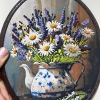 تابلو دست دوز سوزن دوزی هنری