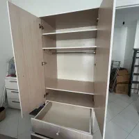 کمد لباس بزرگ کشودار و قفسه و رگال ام دی اف|جاکفشی، کمد، دراور|تهران, امجدیه (خاقانی)|دیوار