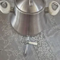 کتری سماوری  استیل و سینی