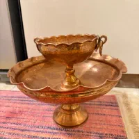 ظرف مسی میوه خوری و آجیل خوری