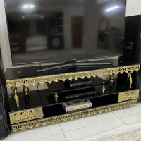 ست سه تیکه میز تلویزیون و بوفه و ساعت ایستاده