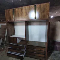 کمد دیواری متحرک درب ریلی (آنتیک طلایی)|جاکفشی، کمد، دراور|پاکدشت, پاکدشت (مامازند)|دیوار