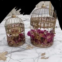 جاشمعی قفسی با گل ارکیده|صنایع دستی و سایر لوازم تزئینی|مشهد, آزادشهر|دیوار