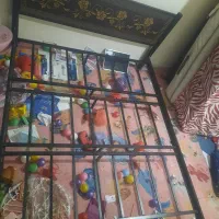 تخت دو نفره فلزی   یک عدد تشک یک نفره هم موجوده|تخت و سرویس خواب|فردیس, شهرک سپاه|دیوار