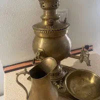 ست سماور و قوری و پارچ برنج|سماور، چای‌ساز، قهوه‌ساز|تهران, تجریش|دیوار