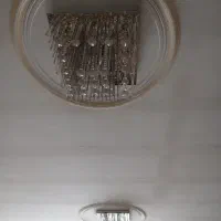 لوستر سقفی دوعدد|لوستر و چراغ آویز|کرج, باغستان|دیوار