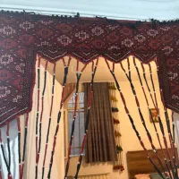 آویز پرده دست بافت