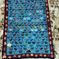 قالیچه دستبافت درجه یک با طرح و نقش زیبا