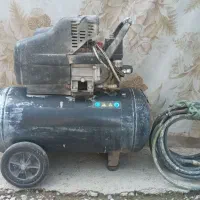 پمپ باد ۵۰ لیتری با شیلنگ ۲۰ متری