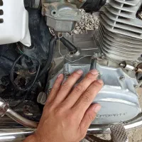 موتور CG125 معاوظه با آیفون۱۱نرمال|موتورسیکلت|انبارآلوم, |دیوار