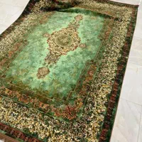 فرش برلیان با رنگ سبز زمردی ۱۲و۹و۶ متری قالیچه