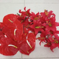 گل مصنوعی لیلیوم و آنتریوم