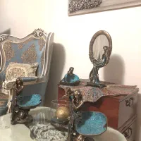 ست مجسمه فرشته به رنگ برنز و فیروزه ای|مجسمه، تندیس، ماکت|تهران, شهرک دانشگاه شریف|دیوار