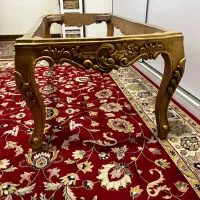 پایه میز چوبی منبت کاری