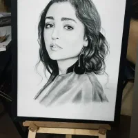 گالری هنر روز  (طراحی چهره)|تابلو، نقاشی، عکس|چناران, |دیوار