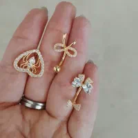 پیرسینگ ناف و گوش و بینی