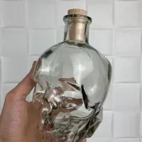 بطری شیشه ای طرح جمجمه