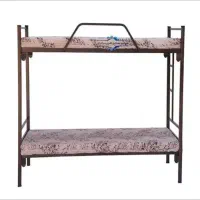 تخت دو طبقه فلزی  کفی نئوپان یک تکه روی اتصال آهن