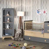 سرویس خواب نوزاد و کودک|تخت و سرویس خواب|اصفهان, باغ فدک|دیوار