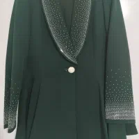 کت و شلوار مجلسی و جدید زنانه سبز تیره
