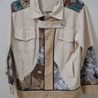 فروش کت کتان تور گلدوزی شده