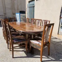 میز ناهار خوری ده نفره به همراه صندلی