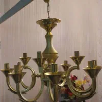 لوستر خراب  وقدیمی طلایی|لوستر و چراغ آویز|شیراز, شهرک امیر کبیر|دیوار