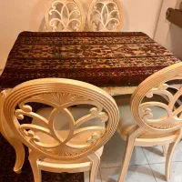 میز ناهار خوری ۴ نفره کنده کاری ماهان