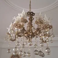 لوستر برنز پنج شاخه دوبل