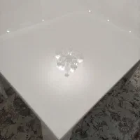 میز ناهار خوری ۴نفره بزرگ هایگلاس سفید|میز و صندلی غذاخوری|تبریز, |دیوار