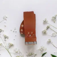 کمربند دو شاخ چرمی بوفالو