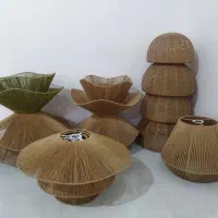 آباژور و لوستر نخ پیچ حصیری