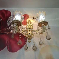 ۲ عدد لوستر نو ۱۲ شاخه ویک دیوار کوب|لوستر و چراغ آویز|مشهد, نرگس (شهرک غرب)|دیوار